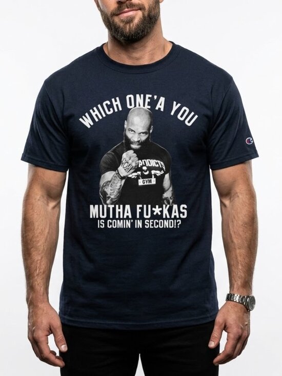 Champion Other - Champion CT Fletcher Iron Addicts Gym Graphic Tee Black Medium Heavy Pump Cover